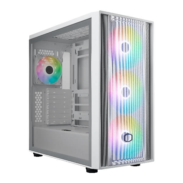 Cooler Master MasterBox 600 ARGB White E-ATX Mid Tower Case